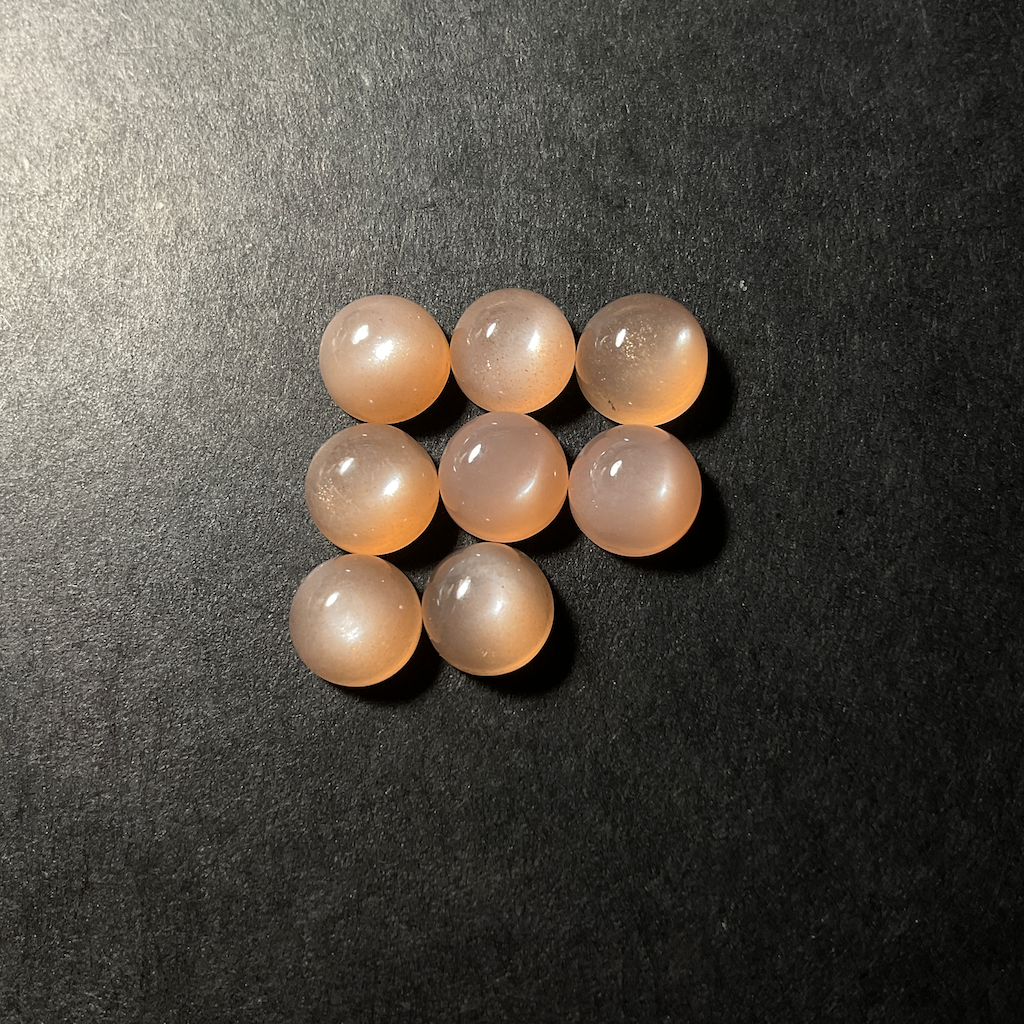 Pierre de Lune pêche calibrée ronde 8x8mm – Image 4