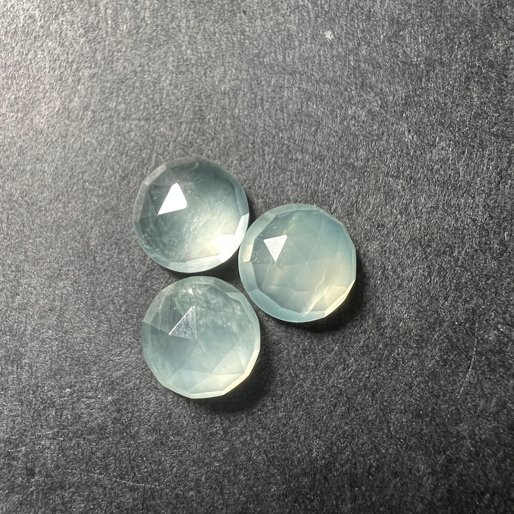 Préhnite Calibrée Ronde - Rose-cut - 10x10mm – Image 3