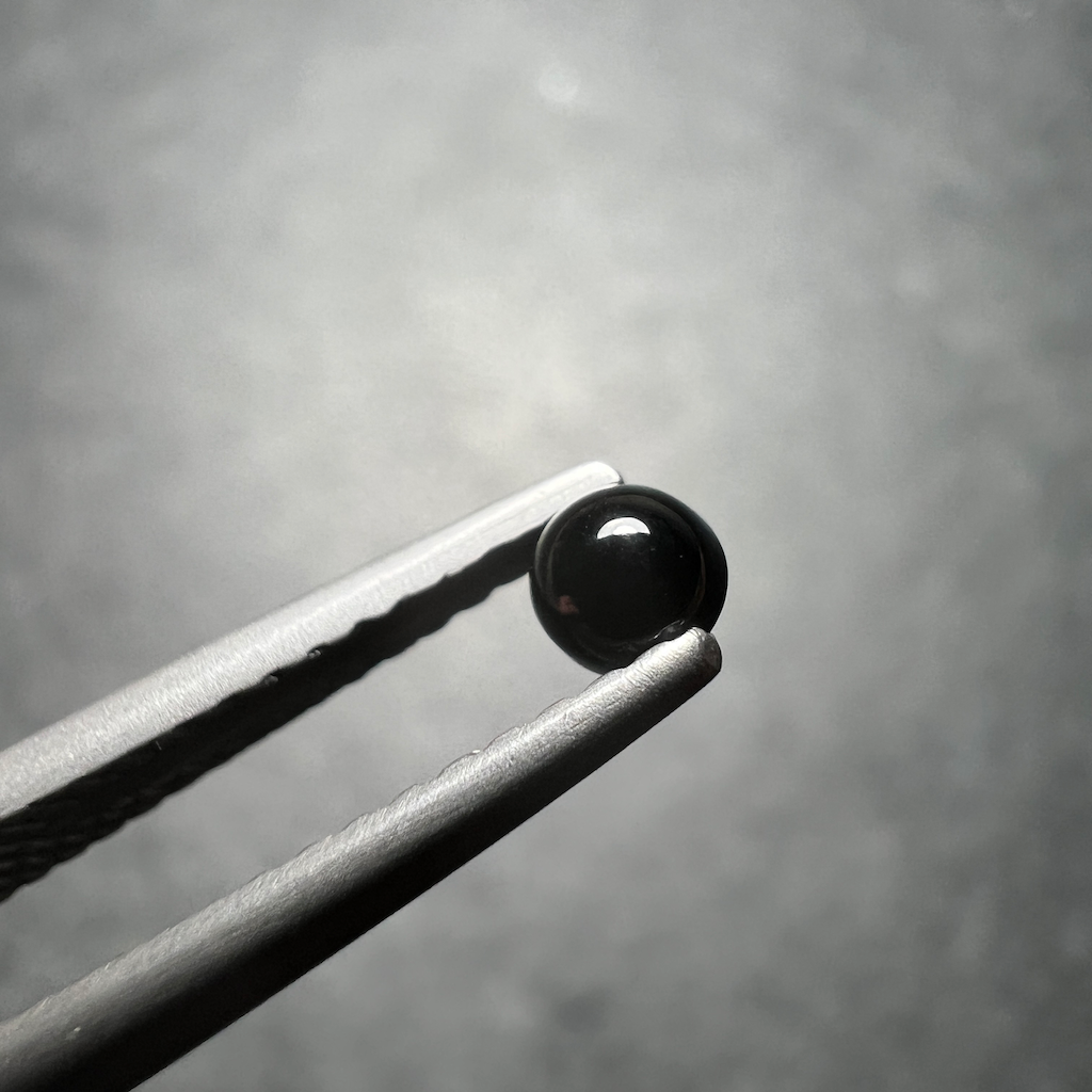 Onyx Noir Calibré Rond 3x3mm (lot de 2)