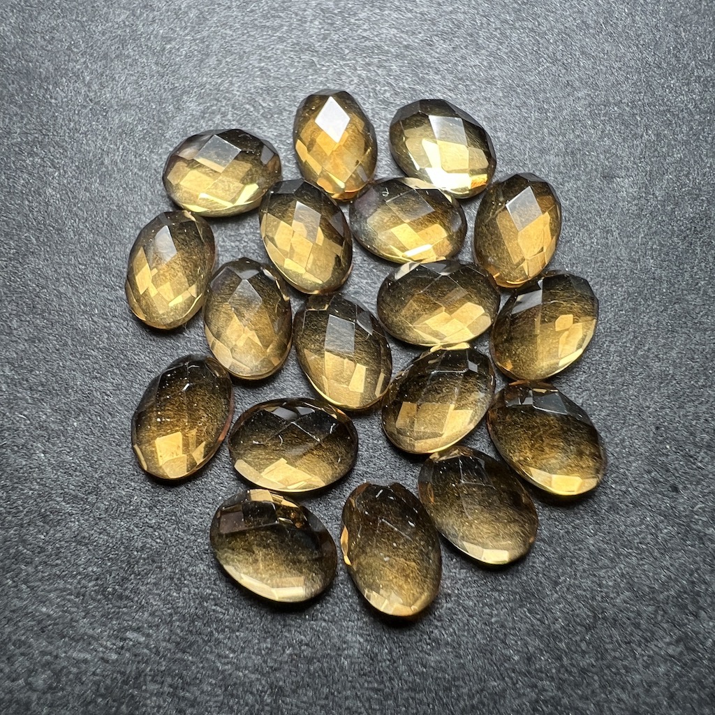 Citrine Calibrée Rose-cut Ovale 7x5mm – Image 2