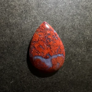 Agate Mousse Rouge 30x21x5mm