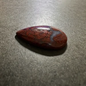Agate Mousse Rouge 30x21x5mm