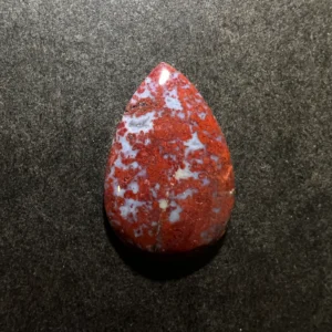 Agate Mousse Rouge 31x21x5.5mm