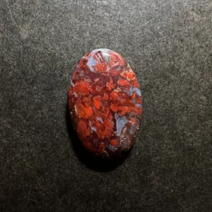 Agate Mousse Rouge 28x19x5mm
