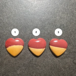 Coeur en Mookaite calibré 20x20x5 (Australie)