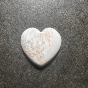 Coeur en Scolécite 20x20x5mm