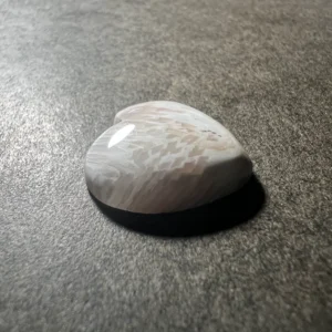 Coeur en Scolécite 20x20x5mm