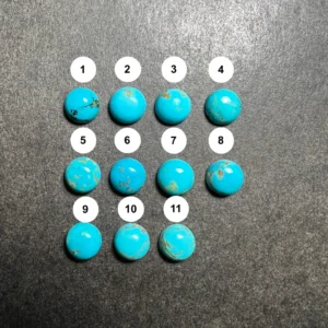 Turquoise de l’Arizona Ronde Calibrée 8x8mm (USA)