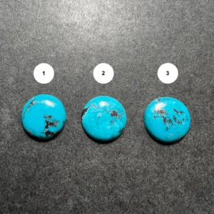 Turquoise de l’Arizona CalibrĂ© Rond 20×20 (USA)