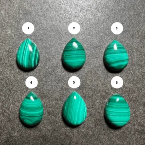 Malachite Calibrée Poire 18x13mm (Congo)